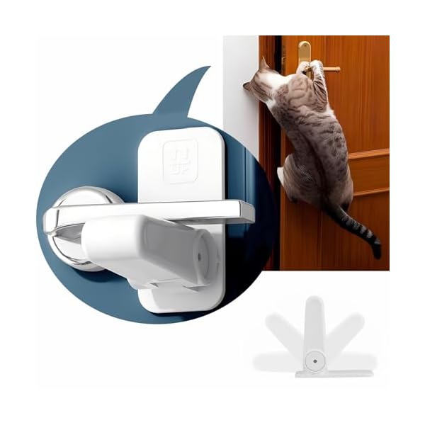 【アップグレード、 跡の残らなく剥がせ】 ドアノブ ロック 子供 ドアロッ ク ペット ドア開け防止 ド..