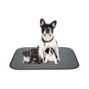 ペットシーツ 洗える 猫 犬用 おしっこパッド ペット用 トイレ下敷きマット 速乾 洗える 大判サイズ 多頭飼いに最適(グレーXL 二枚セット)