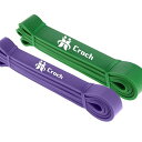 Croch トレーニングチューブ 懸垂チューブ フィットネスチューブ ゴムチューブ ストレッチ 筋トレ エクササイズバンド 高強度 丈夫 懸垂補助 チューブ トレーニング ヨガ 男女兼用 NT40092-PuG