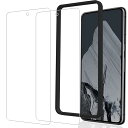 HUAKE pixel8 pro ガラスフィルム【(2枚)ガラスフィルム +ガイド枠付き】ガラスフィルム Google Pixel 8 Pro 用 国産硝子素材...