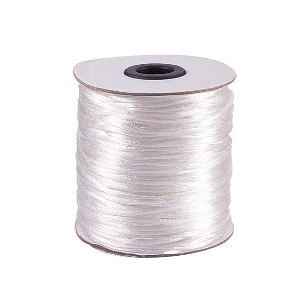 PH PandaHall 1巻き 約100ヤード/巻き 直径2mm ナイロンロープ ナイロン糸 結び紐 手芸 工芸 ナイロン..