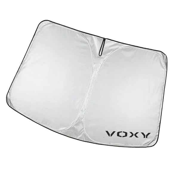 XIKER トヨタ ヴォクシー 80系専用 サンシェード フロントガラス用 暑さ対策 軽量 コンパクト 紫外線カット 劣化防止 折りたたみ収納 カーサンシェード 断熱 日よけ 収納袋付き 簡単取付 プライバシー保護 車用グッズ