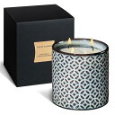 TALENT CANDLES アロマキャンドル シルバーマウンテンの香り3本の芯 天然ソイワックス ホームフレグランス 415g ギフト プレゼント(Silve...