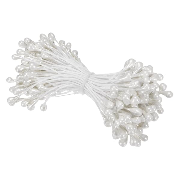 M METERXITY 150パックの人工花ステーメンキット 3 mmミニダブルヘッド花心花作り クラフトDIYリース ..