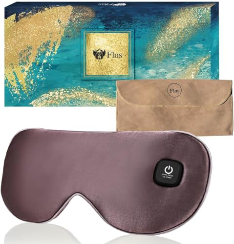 睡眠専門医と共同開発 ホットアイマスク 充電式 コードレス 6Aシルク採用 3秒長押しで始まる目元エステ (グレージュ)