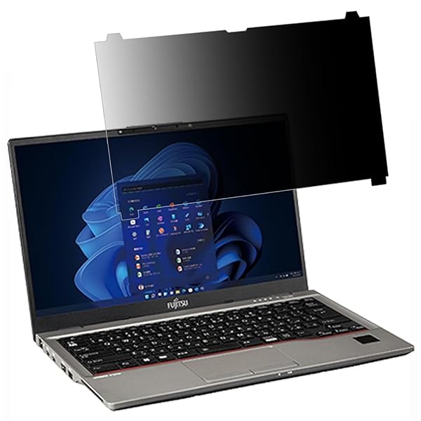 JPフィルム専門製造所 富士通 LIFEBOOK U7412/K 対応 覗き見防止 保護フィルム プライバシーフィルター..