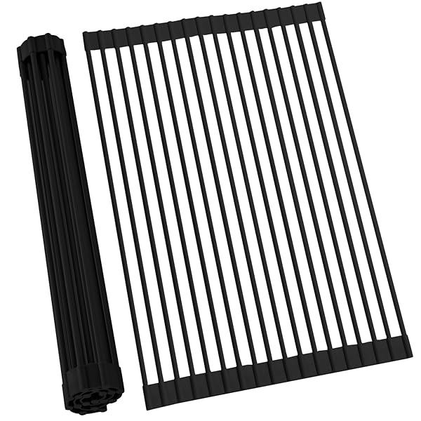 Ohuhu 水切りラック 折りたたみ シンク上水切り シリコン 耐荷重20kg キッチン用品 みずきり 食器おき ..