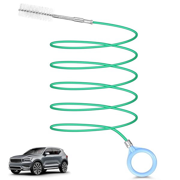 パイプブラシ 車用サンルーフ排水クリーニングブラシ 5m 車のサンルーフのドレインの穴のクリーニング..