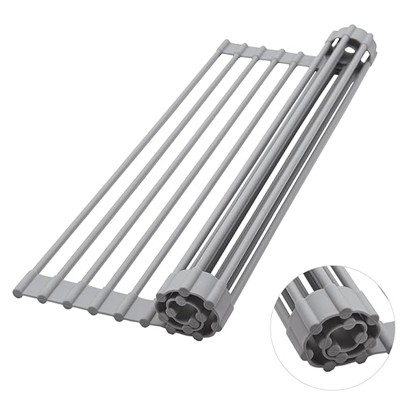 HEDONLEE 水切りラック シンク上 折りたたみ 52*33cm 折り畳み水切り 食器水切り 食器置き コンパクト ..