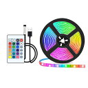 LEDテープライト1M USB 防水 ロープライト LED RGB ledテープ DIY 切断可能 調光調色 間接照明 ライトストリップ 店舗 ゲーム室 装飾