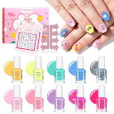 TOMICCA 子供 マニキュア はがせるマニキュア 水溶性ネイル セット ネイルポリッシュ メイクセット キッズ用ネイル 子供用 お誕生日用
