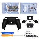 eXtremeRate ps5コントローラーBDM-010&BDM-020に対応用プログラムできる背面パドルプラスティック製ライズリマップキット、ps5コントローラーに対応用アップグレードボードとテクスチャード再設計されたバックケース&背面ボタンアタ