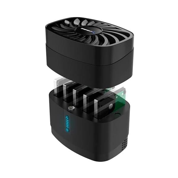 SABRENT 5ベイUSB-Cドッキングステーション、冷却ファン内蔵2.5インチSATA HDDおよびSSD用 (DS-5R15)