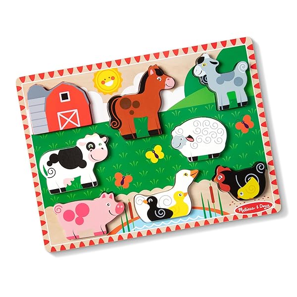 Farm Chunky Cardboard Puzzle ホワイト one size 3723