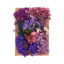 PATIKIL ナチュラルドライフラワー 複数のカラフル 本物のドライ押し花植物 クラフト樹脂 ソープ キャンドル スクラップブッキング用 パープル
