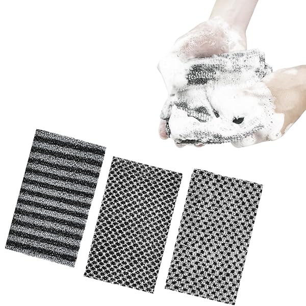 垢すりタオル 垢擦り 泡立ち バスタオル 速乾 3枚セット 濃い灰色 100cm長さ お風呂 入浴用品 角質取り..