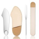 MAEXUS スパチュラ ミニ ヘラ スクレーパー パレット スパチュラ化粧品ツール ステンレス製のスパチュラ リップ&アイグロススパチュラ 付属の収納バッグ (長いヘラ棒+短いヘラ棒)