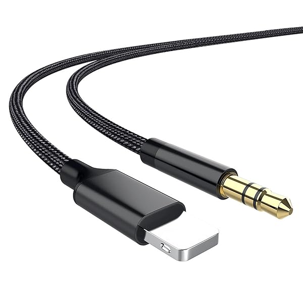 [SZSL] AUX ケーブル リンゴ to 3.5mm オーディオケーブル HIFI音質 高耐久性ナイロン編み ヶーブル変..