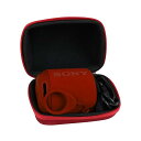 ソニー Sony SRS-XB13/SRS-XB12/SRS-XB10ワイヤレスポータブルスピーカー 重低音モデル 専用収納ケース-Hermitshell (レッド)