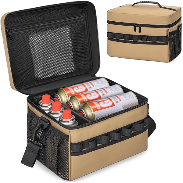 【TORIBIO】 キャンプ 収納 cb缶 ケース 七輪 収納ケース 15L ポケット付 ループ付 アウトド ソフトコ..