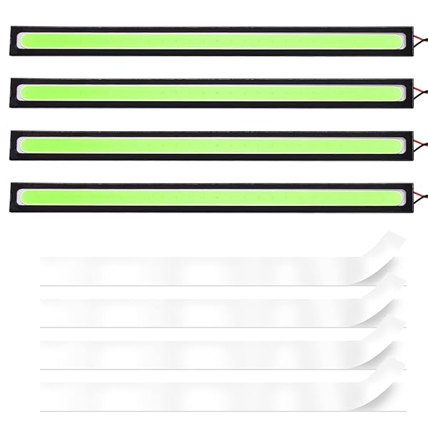 Aoling COB デイライト LED 17cm 薄型2ミリ 爆光 防水 DRL カー用品 明るく光る 軽量 強力両面テープ貼..