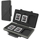 6スロット XQD カード/CFexpress Type B カード 収納ケース 6枚 XQD/CFexpress Type B カード 適用 耐水 防塵 Nikon Z9 Z8 Z6III Z7II Z6II などに適用
