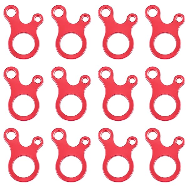 TRIWONDER アルミ 自在金具 カタツムリ ロープストッパー ガイラインライナー ロープテンショナー ガイ..