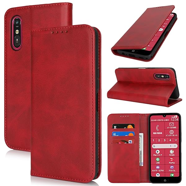 らくらくスマートフォン a A401FC ケース 通用 らくらくスマートフォン Lite MR01 手帳型 FCNT らく