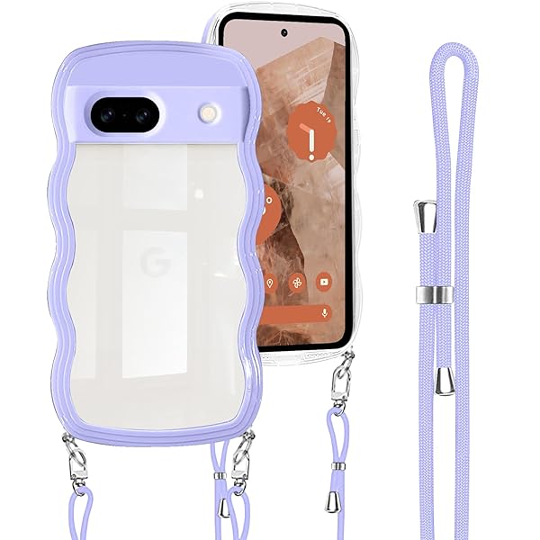 Google Pixel 8a 用 ケース クリア ショルダー グーグル ピクセル8a 用 カバー 透明 首掛け 肩がけ