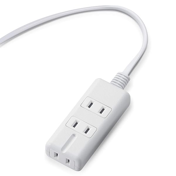 エレコム 電源タップ マグネット 1m 3個口(内3ピン1) ホワイト T-KM01-2310WH