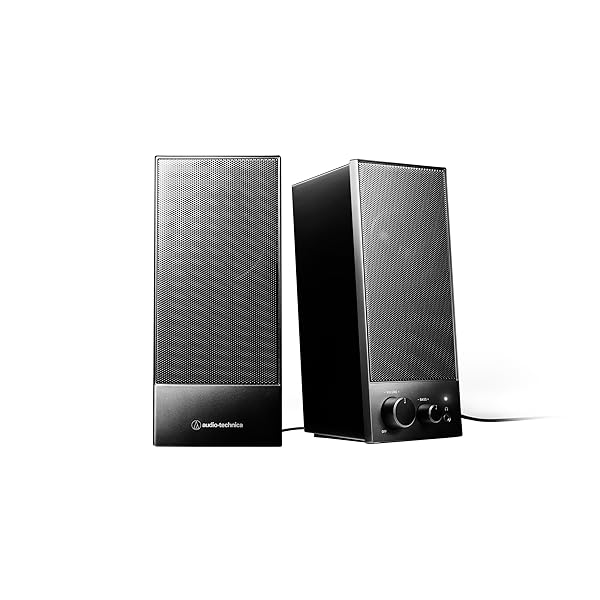 オーディオテクニカ AT-SP105 アクティブスピーカー PC レコードプレーヤー 【3.5mmステレオミニ