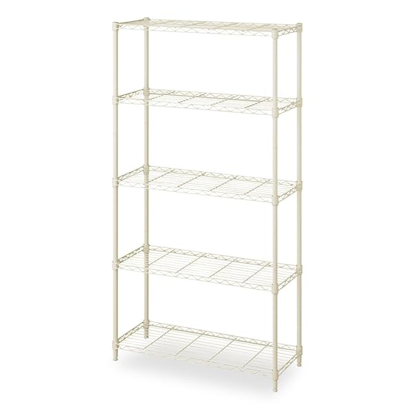 アイリスオーヤマ カラーメタルラックフィット 5段 幅75×奥行き30×高さ151cm CMFー75150 グレー