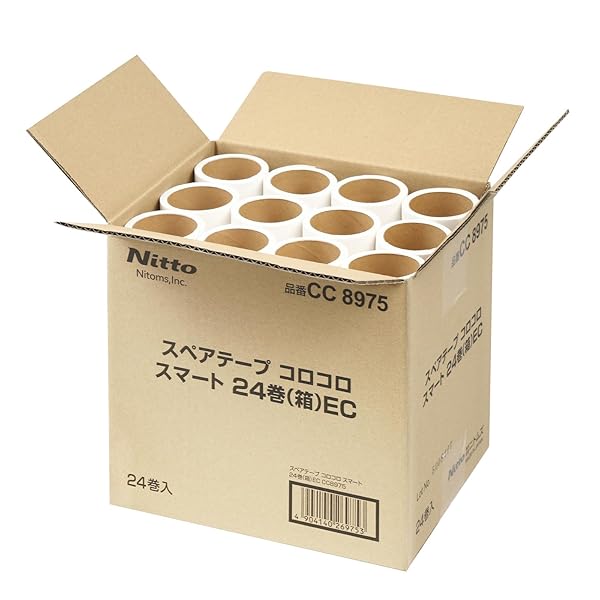 ニトムズ コロコロ スペアテープ スマート 50周 24巻入 大容量 洋服用 花粉落とし ほこり取り