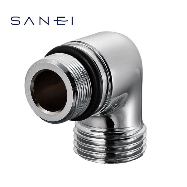 ・SANEI製シャワー混合栓でシャワーエルボが樹脂製の場合に取替え、ストップシャワーを使用 材質：黄銅