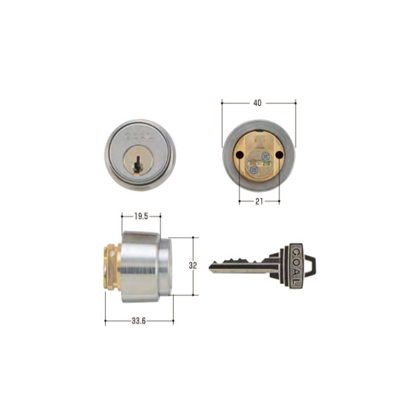 GOAL(ゴール) 標準ピンシリンダー PSタイプ　小カム GCY-37 PS/PSS