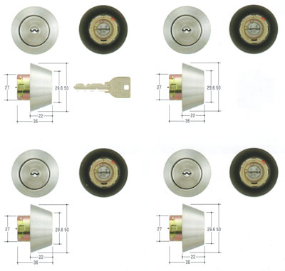 Rakuten - 4個同一セット MIWA(美和ロック) U9シリンダー TRF(MM)タイプ　MCY-220 MM TRT TRF