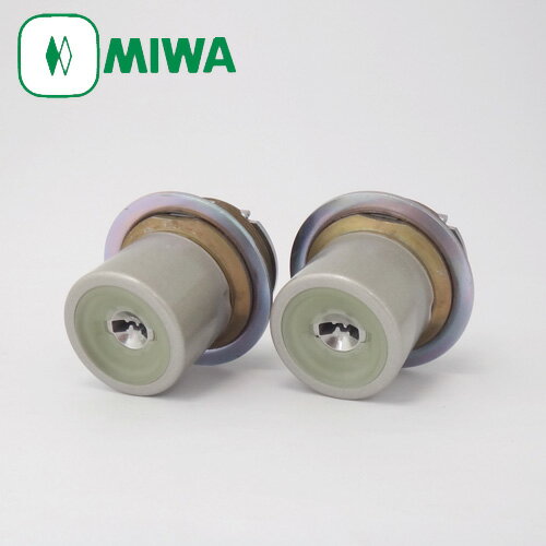 Rakuten - 2個同一セット MIWA PRシリンダー LIXタイプ(全長40mm仕様)　塗装シルバー色 MCY-508 TE0 LIX