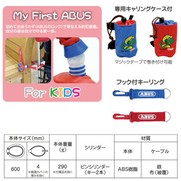 ABUS ベビーカーロック 1510アバス チェーンケーブルロック ベビーカー 自転車 など 盗難防止