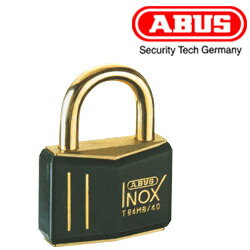 ABUS 真鍮 南京錠 T84MB 40サイズ ABUS社製の真鍮南京錠カバー付きモデル ポスト 下