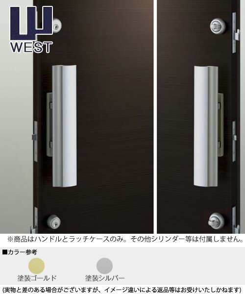 Rakuten - WEST プッシュプル錠 918 空錠タイプ ハンドル(P75Bラッチケース付属) 交換 取替え空錠