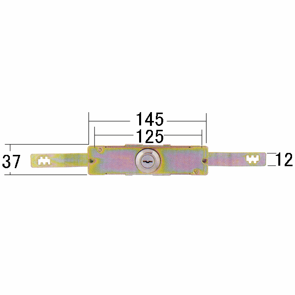 Rakuten - シャッター錠　ユニバーサルシャッター錠54　ST-5　三和　旧型　アーム伸330mm 縮285mm