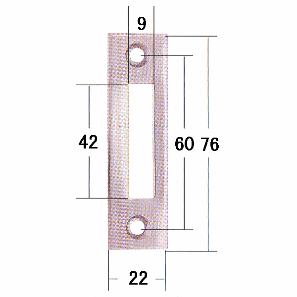 Rakuten - エスカッション（扉厚調整）　SS-10　補助錠用ストライク　材質：ステンレス　板厚：2　入数：1・20　2-M4用皿穴