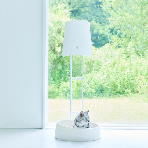 お得なサンスター ペット想いの除菌脱臭機 と 専用スタンドセット QAIS-air- 04A1J-OW & OP1-W ペット臭 消臭 (C)