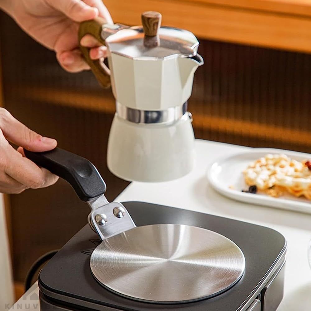 13cm/20cm 熱拡散器プレート IHヒーティングプレート 熱拡散コンバーター エスプレッソメーカー用 IH/ガスコンロ 熱誘導プレート 電磁調理器 キッチン用品 父の日