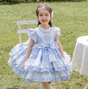 女の子 お姫系ワンピース ティアードワンピース プレゼント ロリータワンピース ハロウィン お祝い お誕生日 ベビー服 子供服 半袖ドレス 可愛い コスプレ衣装 プリンセスライン ロリータ服