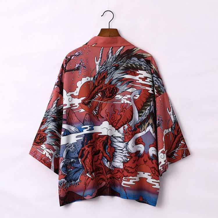 お祭り衣装 和柄 和装 半纏 メンズ カーディガン 甚平 法被 七分袖 桜 和風 鶴 はんてん 紫外線対策 コスチューム レディース 波 羽織り