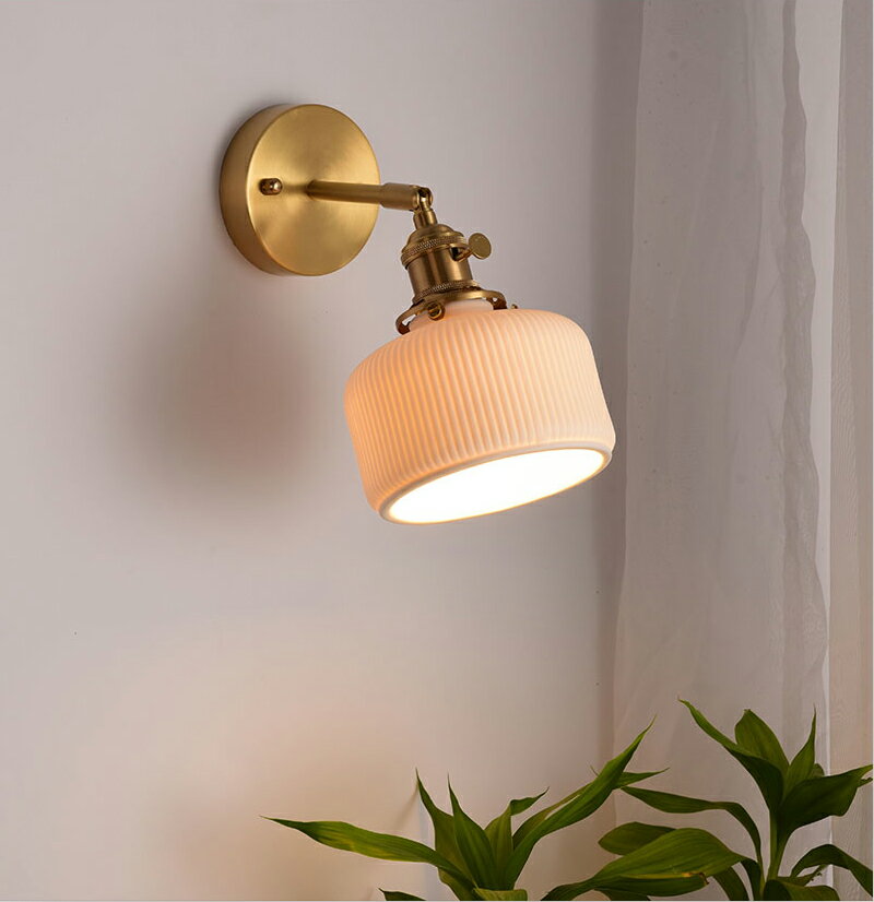ブラケットライト 北欧 真鍮 おしゃれ 壁掛け照明 ウォールライト 階段 玄関照明 和風 LED対応 壁掛け照明 セラミック 照明器具 壁掛けライト レトロ 室内照明 アンティーク 間接照明 玄関 寝室 リビング ダイニング 照明 送料無料