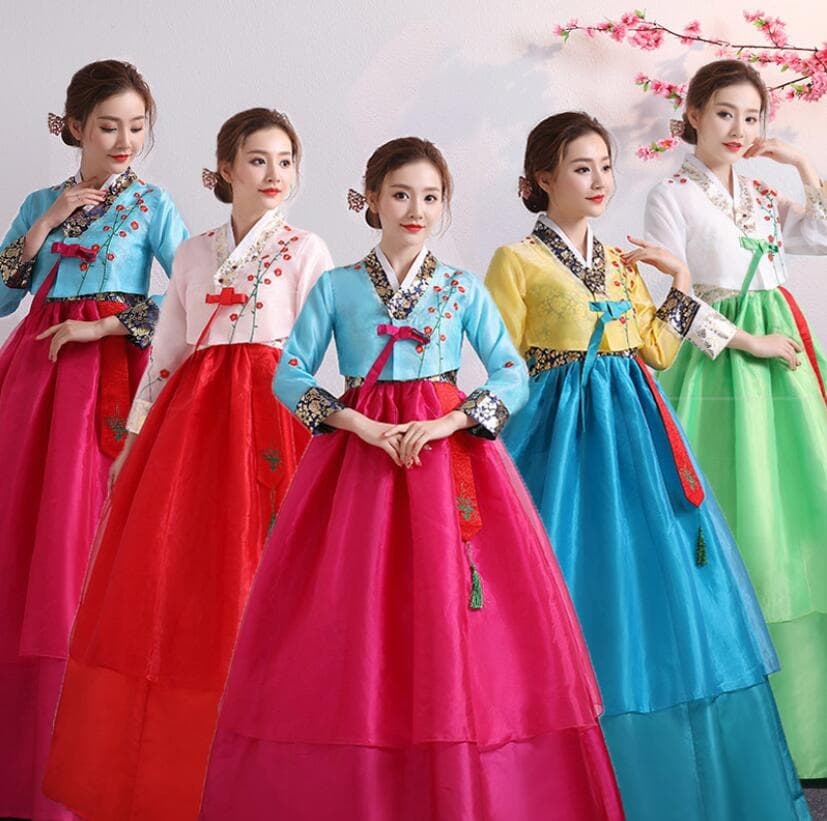 レディース用韓服 女性用韓国朝鮮古典伝統民族衣装 チマチョゴリ 結婚式フォマール...