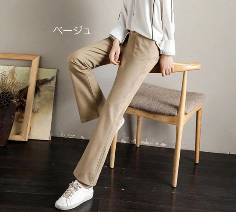 マタニティ パンツ 春秋冬 ワイドパンツ レディース マタニティウェア マタニティ...