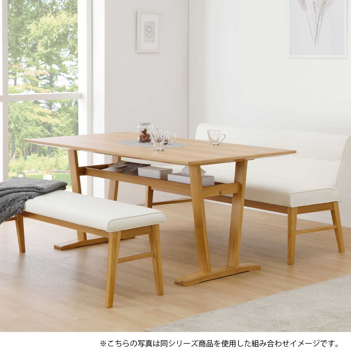 【25日まで最大20%OFF】 ダイニングチェア 2脚セット 白 ダイニング 幅 50cm リビング ホワイト PVC 黒 ブラック レザー 木製 無垢材 クッション チェア 木製 ナチュラル ホテル 業務用 レストラン [3]